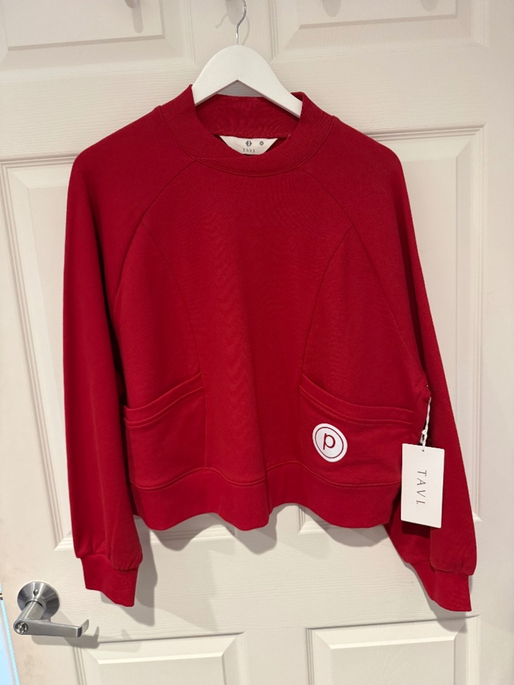 Tavi Pure Barre Sweatshirt in red